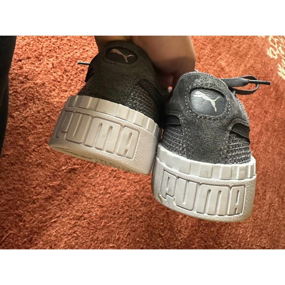 Puma Cali Suede Gray Lace Up Womens Sneakers Shoes Casual 8 - Picture 9 of 9